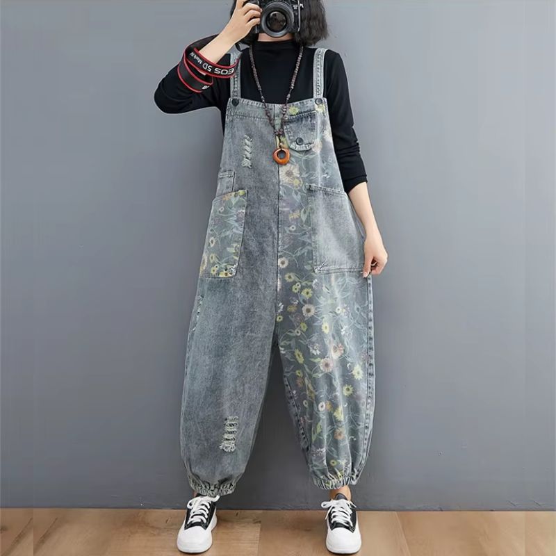 Salopette Jean Imprimer Floral