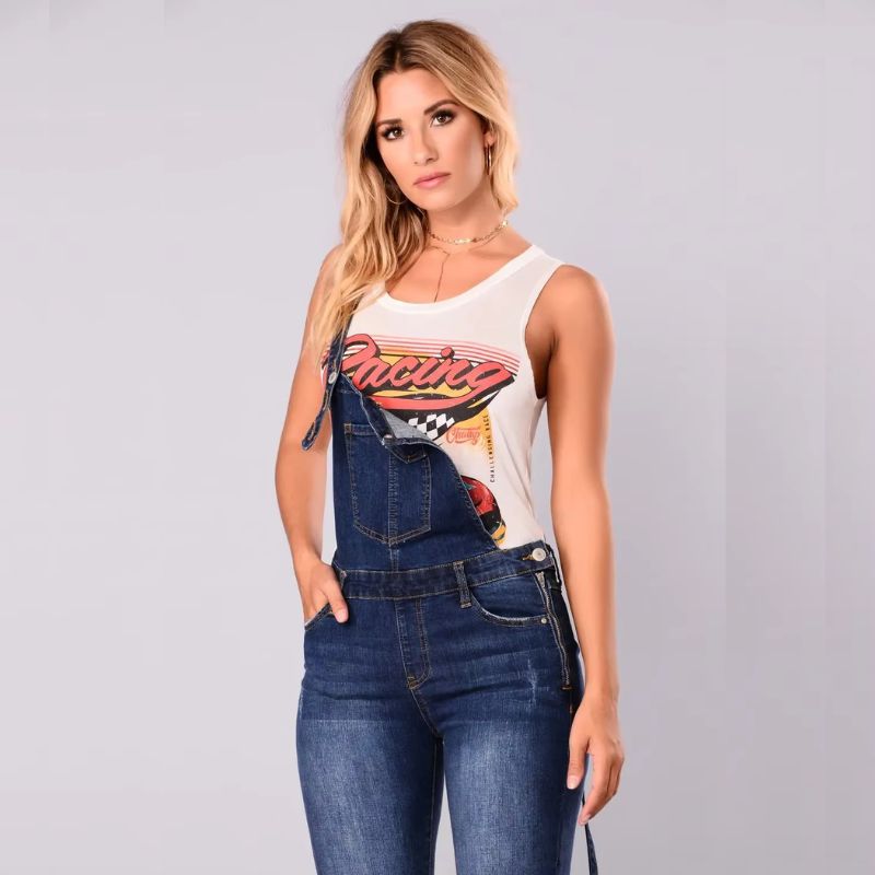 Salopette en Jean Slim Femme