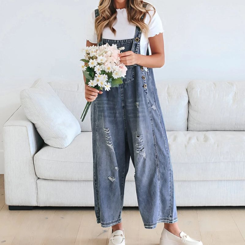 Salopette en Jean Large