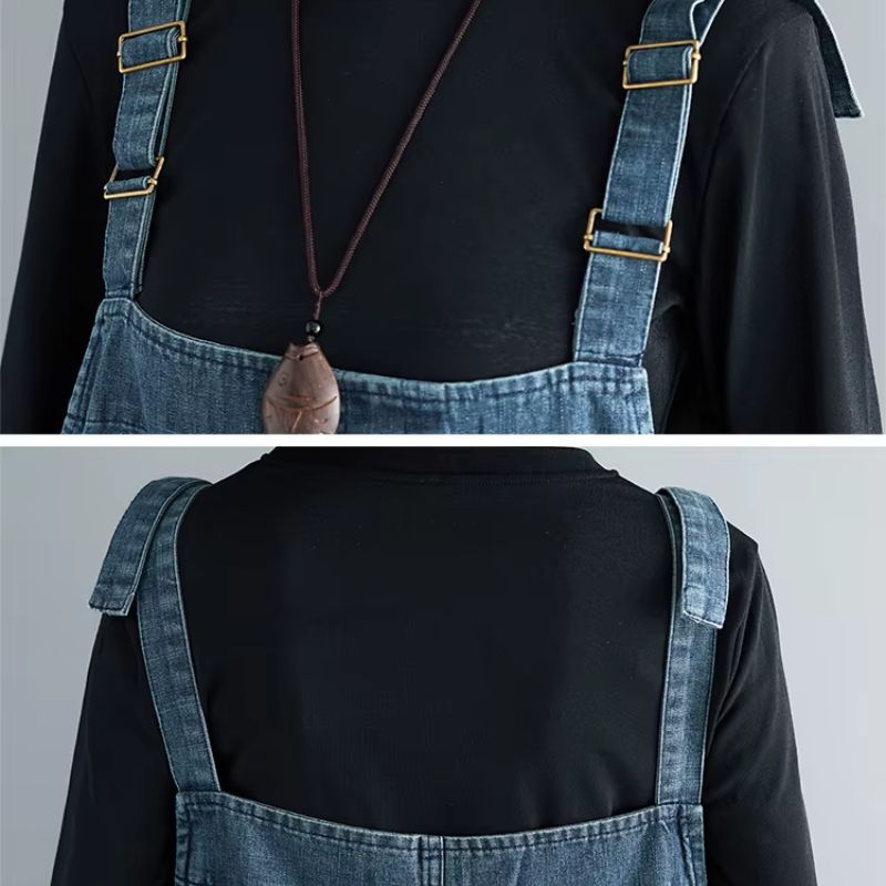 Salopette en Jean Patchwork