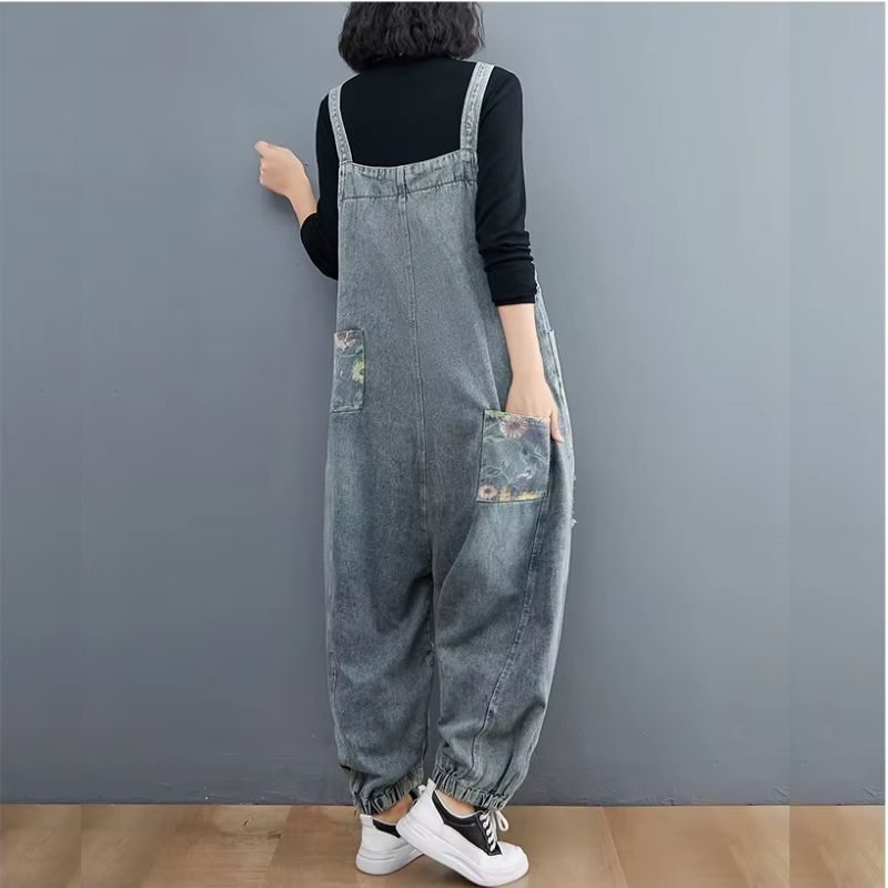 Salopette Jean Imprimer Floral