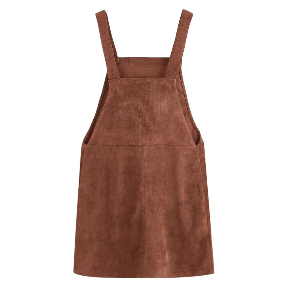 Robe Salopette en Velours Côtelé