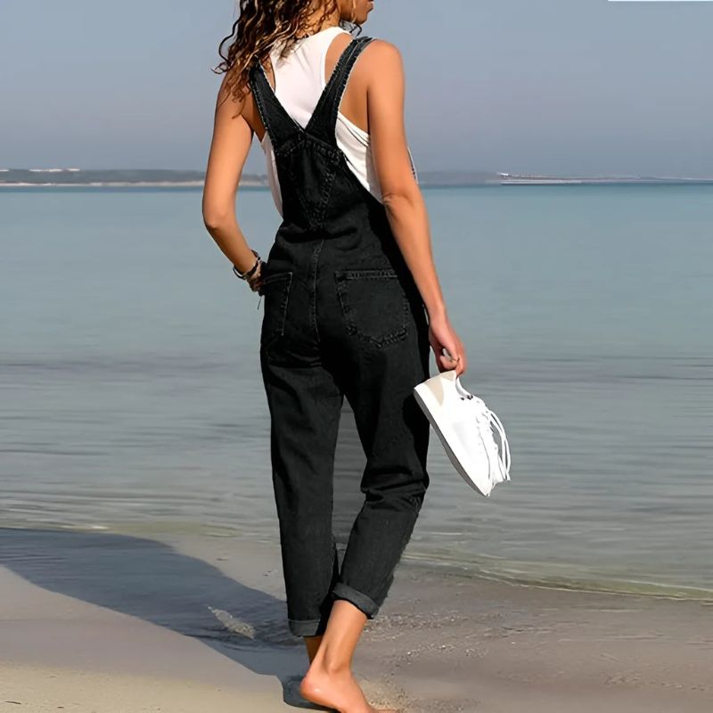 Salopette Jean Classique Noire