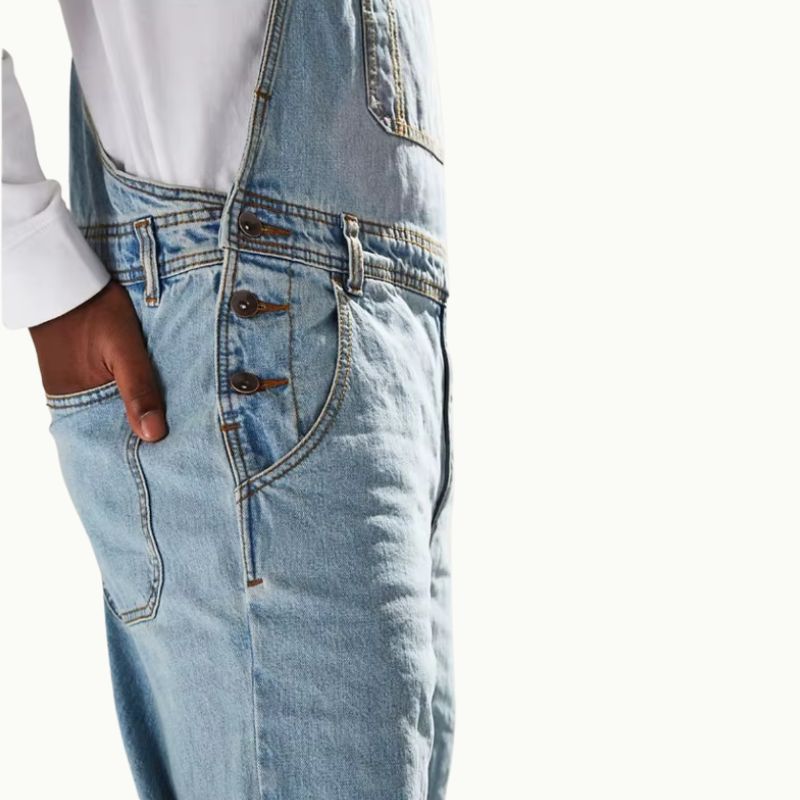 Salopette Jean Homme Bleu Ciel Classik