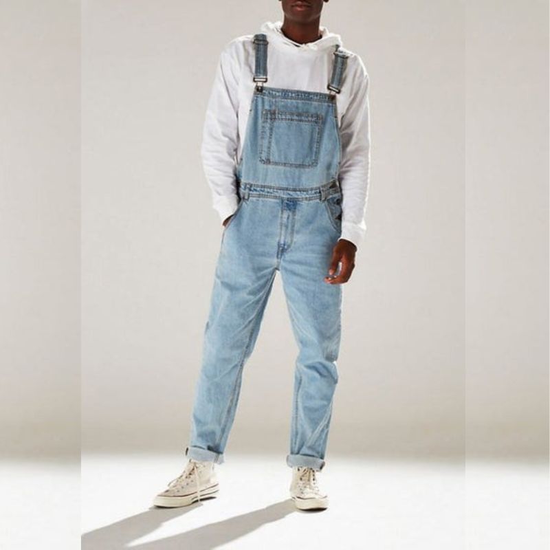 Salopette Jean Homme Bleu Ciel Classik