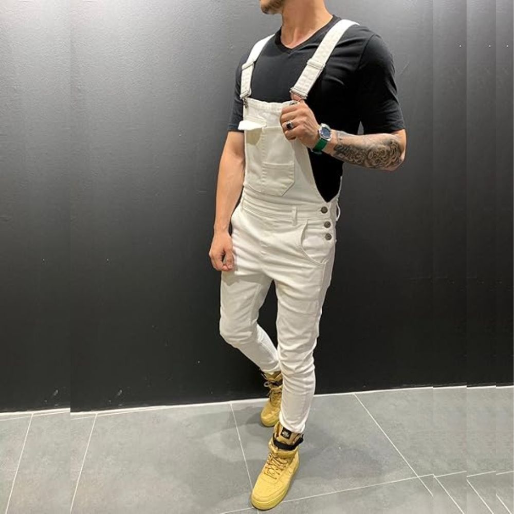 Salopette Blanche Homme