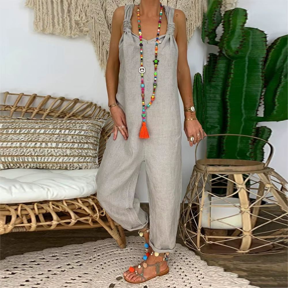 Salopette Dos Nu Grise