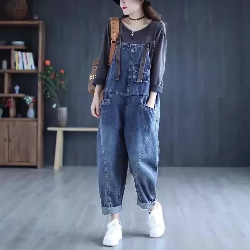 Salopette Jean Femme Rétro