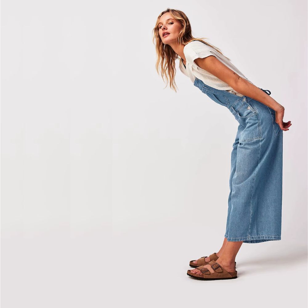 Salopette Pantalon Jean Coupe Droite