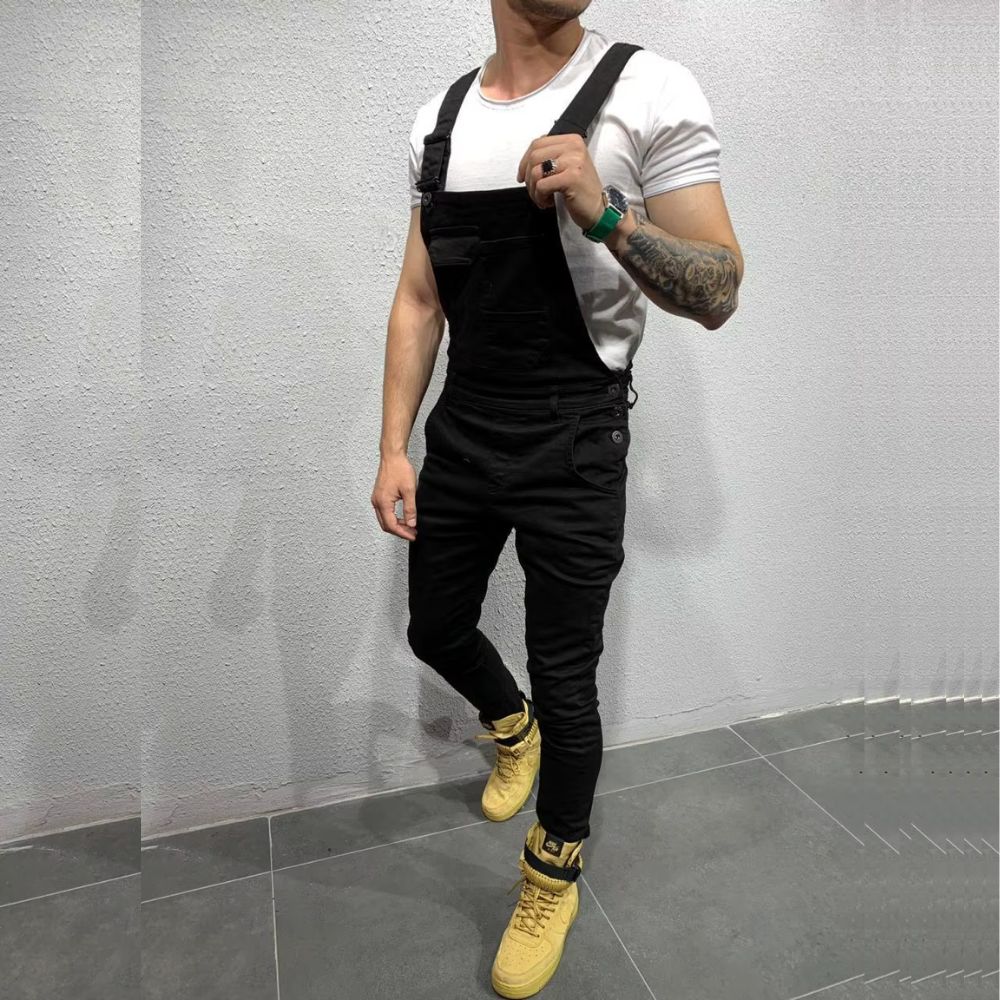 Salopette Noir Homme