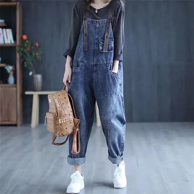 Salopette Jean Femme Rétro