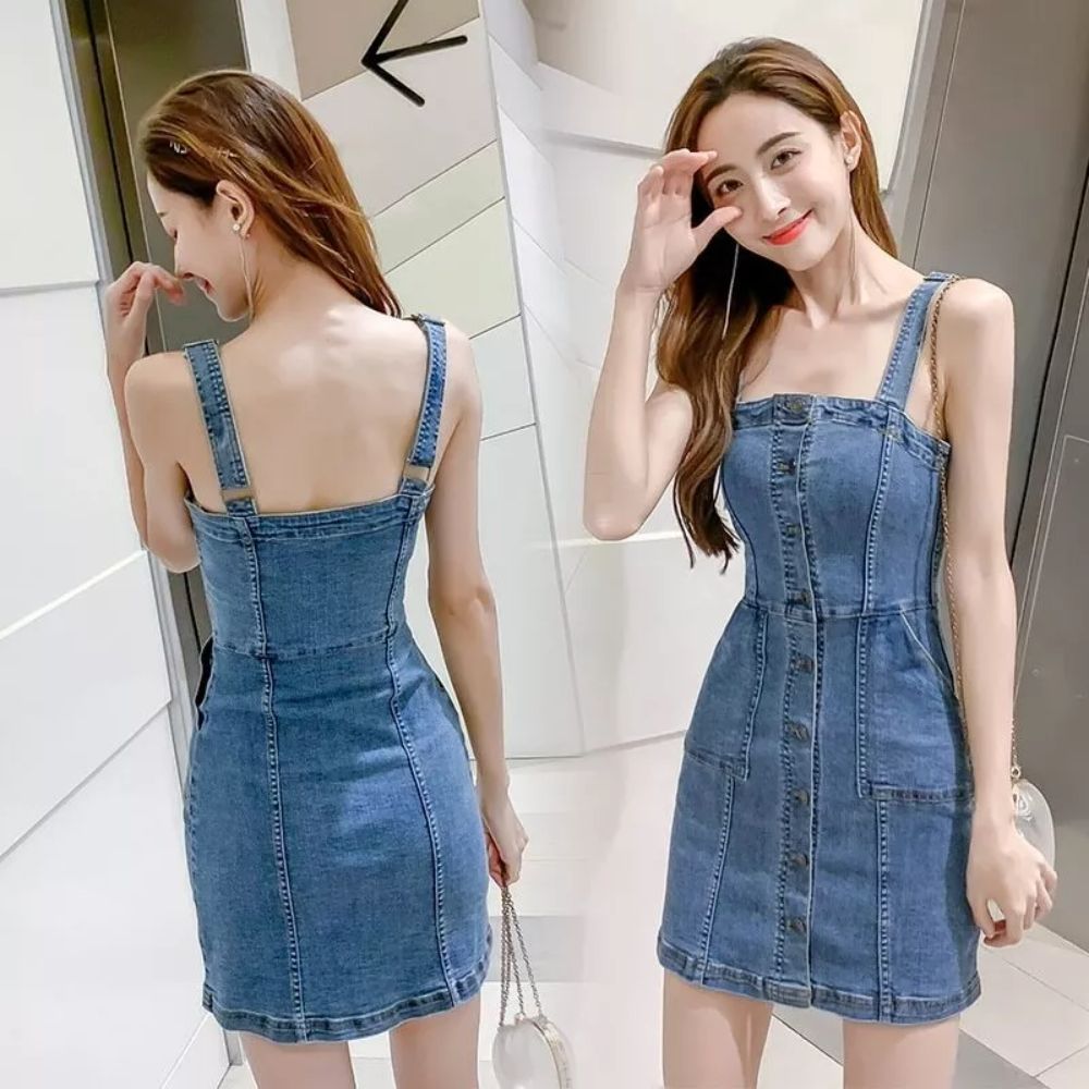 Jupe Salopette Jean Femme