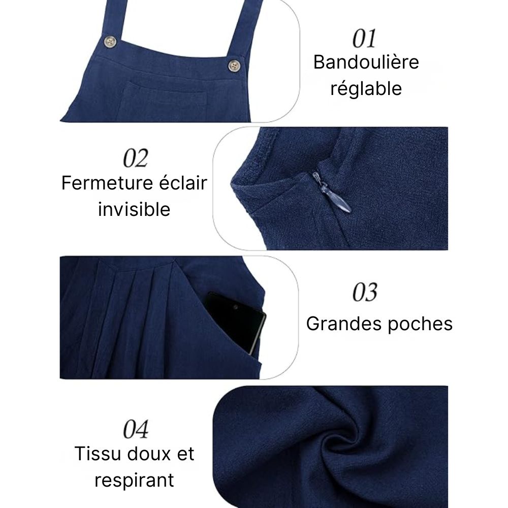 Salopette Combinaison Bleu Nuit