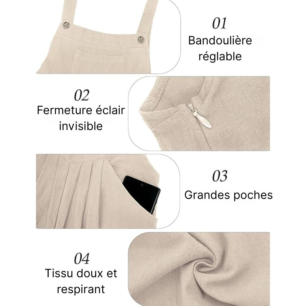 Salopette Combinaison Crème