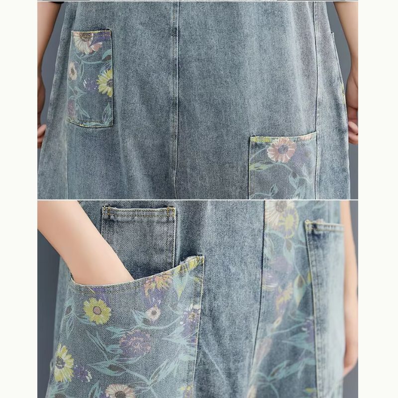 Salopette Jean Imprimer Floral